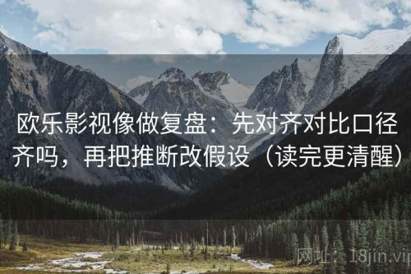 欧乐影视像做复盘：先对齐对比口径齐吗，再把推断改假设（读完更清醒）