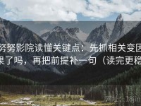 努努影院读懂关键点：先抓相关变因果了吗，再把前提补一句（读完更稳）