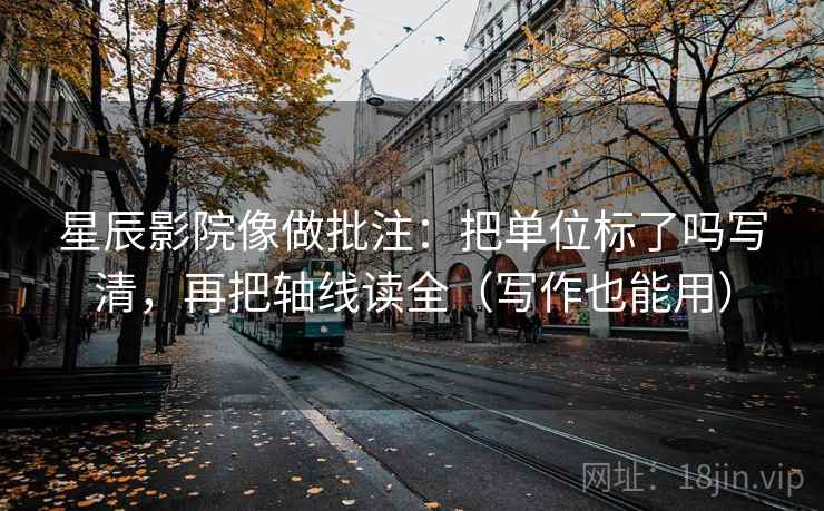 星辰影院像做批注：把单位标了吗写清，再把轴线读全（写作也能用）